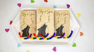 Pride Collection Clay and Spice earrings