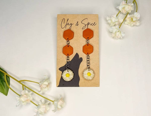 Earrings Max Earrings - Shag Clay & Spice