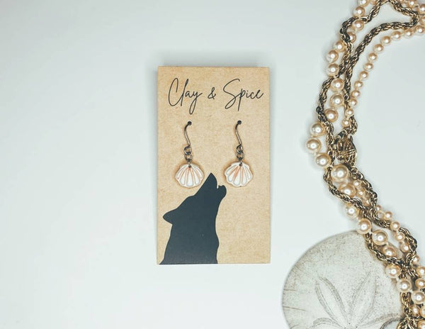 Earrings Luna Earrings - Shell Shocked Clay & Spice