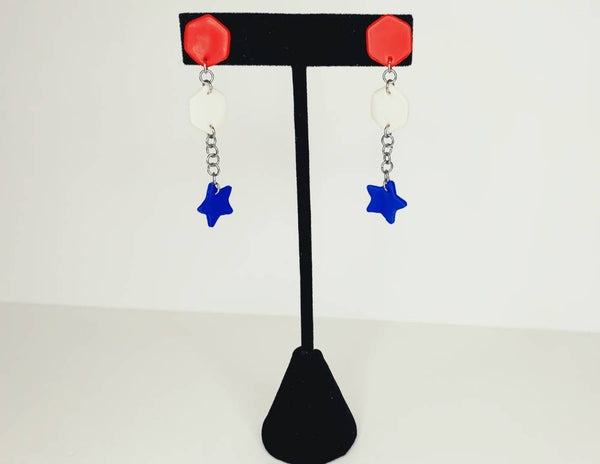 Earrings Max Earrings - Stars & Stripes Clay & Spice