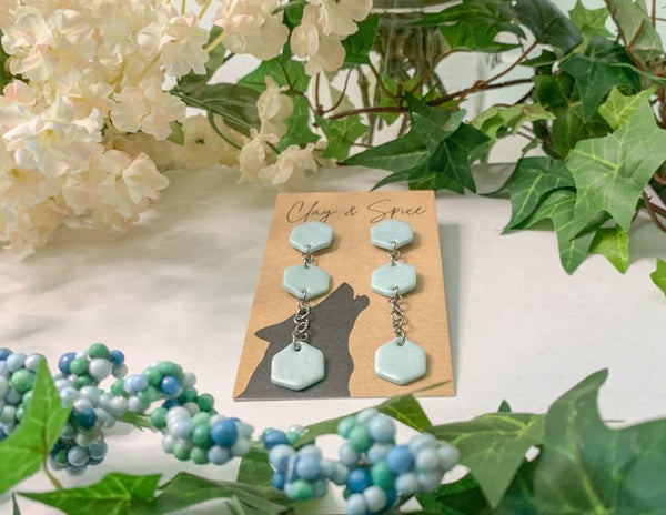 Earrings Max Earrings - Sky Clay & Spice