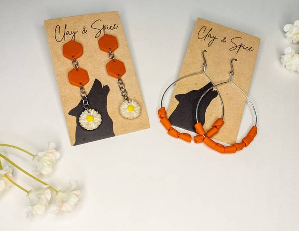 Earrings Eleanor Earrings - Shag Clay & Spice