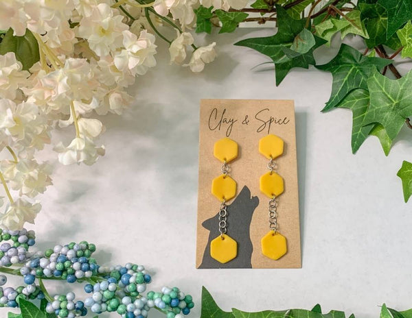Earrings Max Earrings - Sunshine Clay & Spice