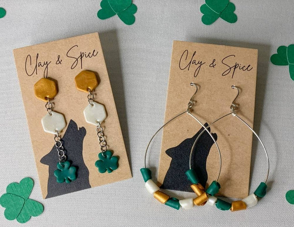 Earrings Max Earrings - St. Patty's Mix Clay & Spice