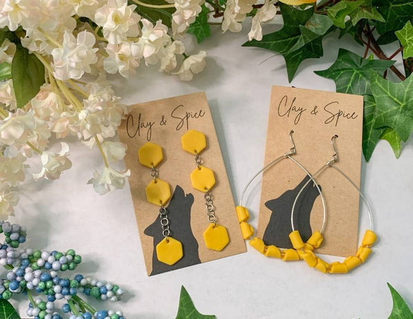 Earrings Max Earrings - Sunshine Clay & Spice