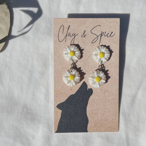 Earrings Penny Earrings - Marguerite Clay & Spice