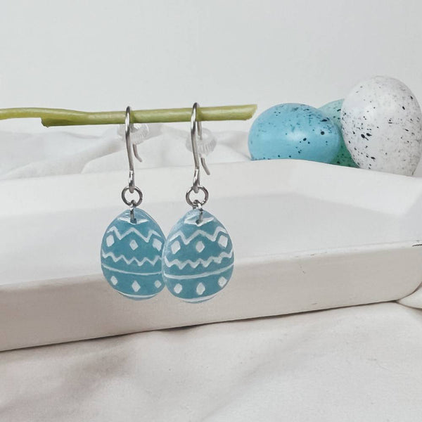 Earrings Luna Earrings - Eggs to Dye for Clay & Spice